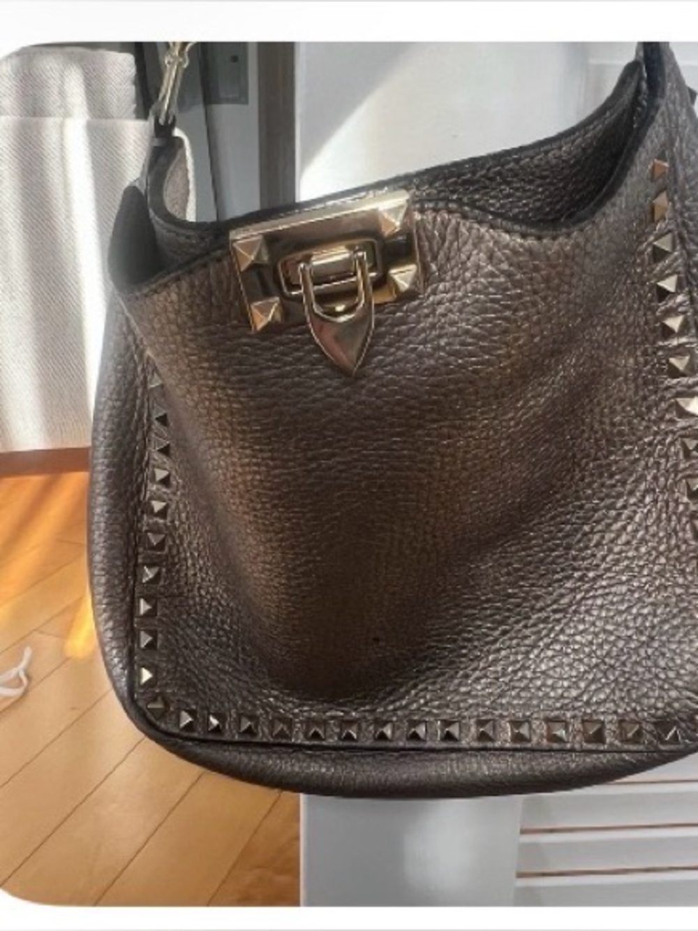 Vaentino Garavani Studded Hobo Messenger Bag